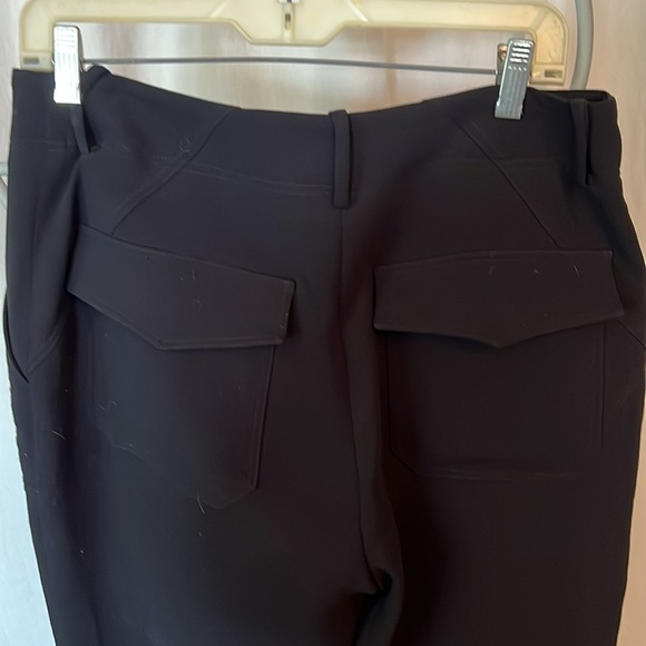 Veronica Beard Manisha Pants Black 10 Elastic Hem Snaps - Picture 3 of 13